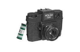 HOLGA 120N Set black, inkl. B+W Film, Rollfilm-Kamera