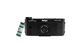 HOLGA 120N Set black, wide angle pinhole Mittelf.-Panoramakamera inkl. B+W Film