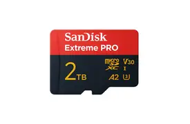 SanDisk Extreme PRO 2 TB 200 MB/s micro SDXC UHS-I, U3, V30, A2, C10 +SD Adapter