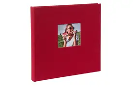 Goldbuch Bella Vista 30x31cm, 60 schwarze Seiten, rot, Buchalbum