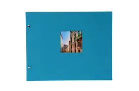 Goldbuch Bella Vista 39x31 cm, türkis mit 40 schwarzen Seiten