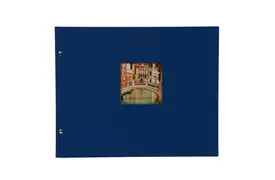 Goldbuch Bella Vista 39x31 cm, blau mit 40 schwarzen Seiten