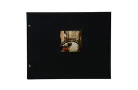 Goldbuch Bella Vista 39x31 cm, schwarz, 40 weiße Seiten, Schraubalbum