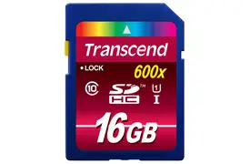 Transcend 16 GB SDHC Cl10 UHS-1 600x