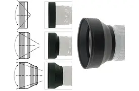 Kaiser 52 mm 3 in 1 Gegenlichtblende faltbar
