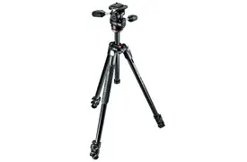 Manfrotto 290 Xtra Kit Alustativ mit 3 Segmenten, 3-Wege-Neiger, incl. Tasche