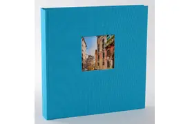 Goldbuch Bella Vista 30x31 cm, 60 weiße Seiten, türkis,  Buchalbum