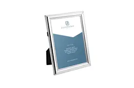 Zilverstad Perlrand 10x15cm silber-glanz Metallrahmen zum Hängen und Stellen