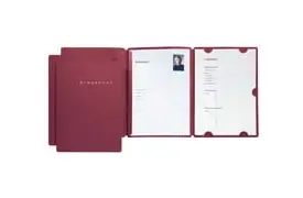 Pagna Bewerbungsmappe SELECT rot 3-teilig   3er-SET