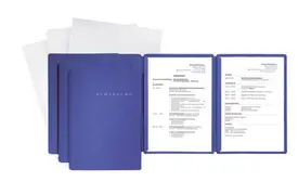 Pagna Bewerbungsmappe SPECIAL blau 3-teilig   3er-SET