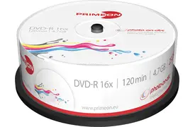 Primeon DVD-R InkJet 25er Spindel 2761205