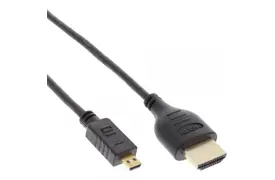 InLine Premium HDMI-A an HDMI-D Kabel slim 1 m schwarz