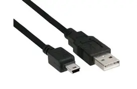 InLine USB-A an mini USB-B Kabel 1 m schwarz