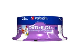 Verbatim DVD+R DL InkJet 25er Spindel