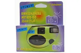 Nedwidek Einwegkamera Spirit mit Blitz, 400 ASA, 27 Aufnahmen